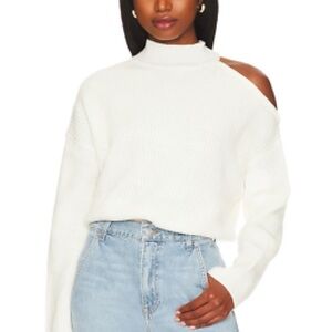 Sanctuary Cut Out Mock Neck Sweater